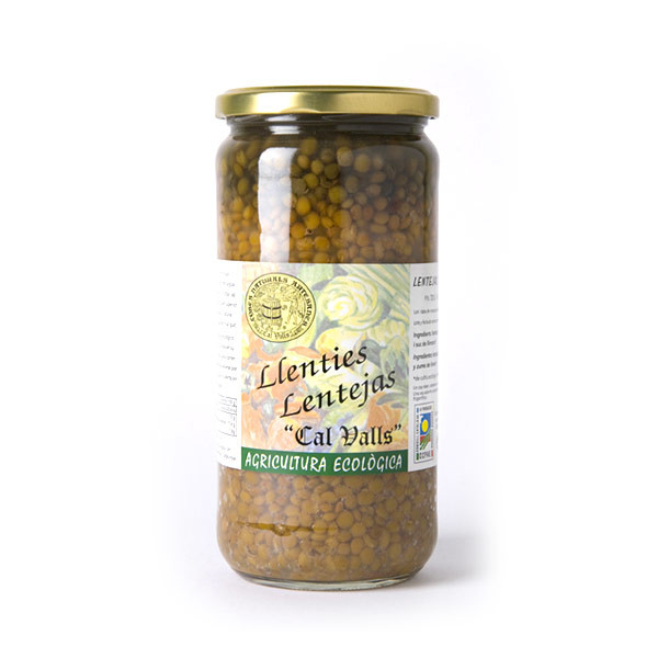 Lentejas Cocidas Bio 500 gr. (Cal Valls)