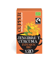 Infusion Jengibre Curcuma Bio 20 Bolsitas (Cupper)