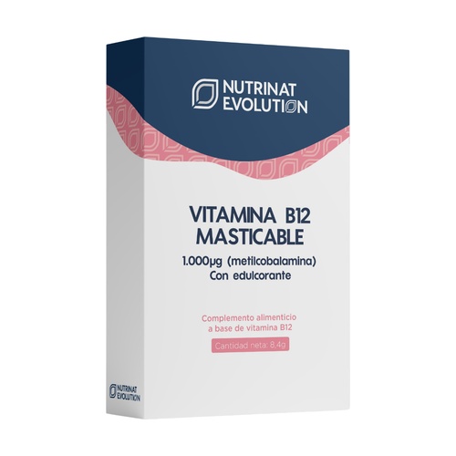 Vitamina B12 1000 pg "Metilcobalamina" 30 Comp. Mastic. (Nutrinat Evolution)