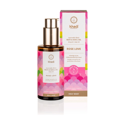 Aceite Elixir Ayurveda Regenerante Rosa 100 ml. (Khadi)
