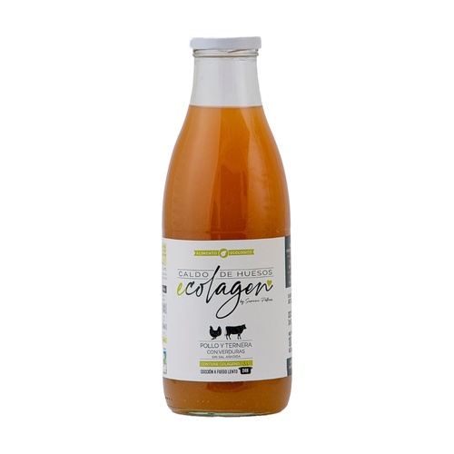 Caldo de Hueso Ternera Verduras Sin Sal 1 Ltr. (Ecolagen)