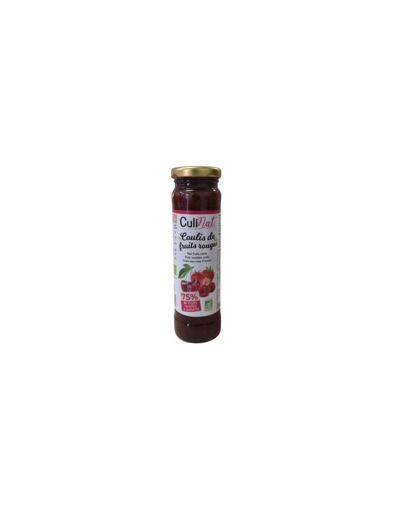 Salsa de Frutos Rojos Coulis Bio 165 gr (Culinat)