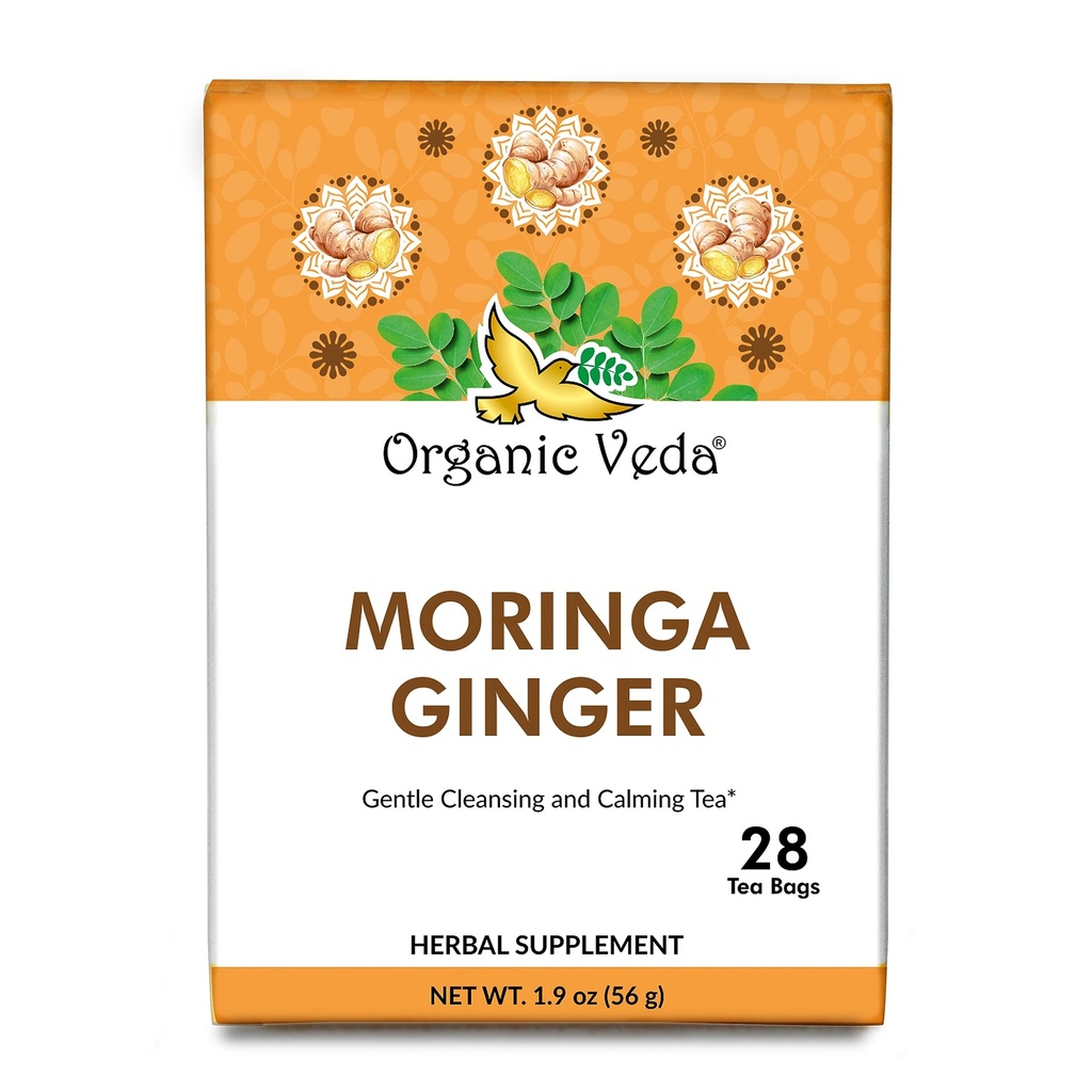 Infusion Moringa Ginger 30 filtros (Organic Veda)