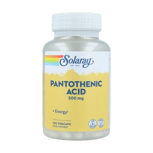 Vitamina B5 Acido Pantotenico 100 Caps. 500 mg. (Solaray)