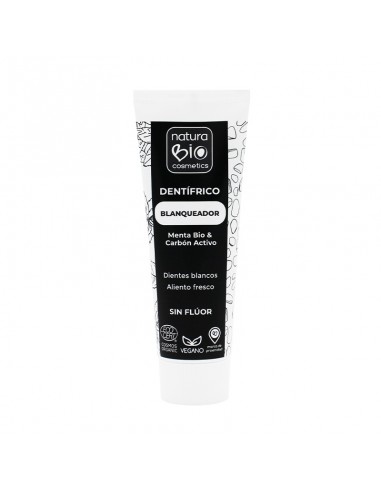 Dentifrico Blanqueador Menta Carbon Activo 75 ml. (NaturaBio)