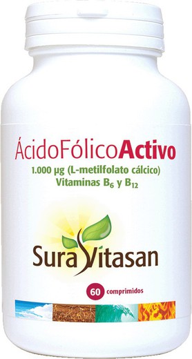 Acido Folico  Activo 60 Comp. (Suravitasan)