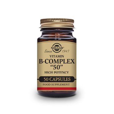 Vitamina B Complex "50" Alta Potencia 50 Caps. (Solgar)
