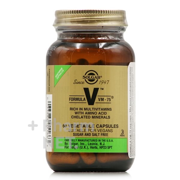 Formula Vm 75 (Dos-Al-Dia). 60 Cáps. (Solgar)
