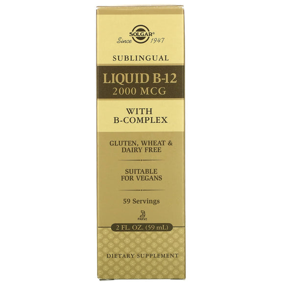 Vitamina B12 Liqui. C/B-Complex 2000Pg.  59Ml. (Solgar)