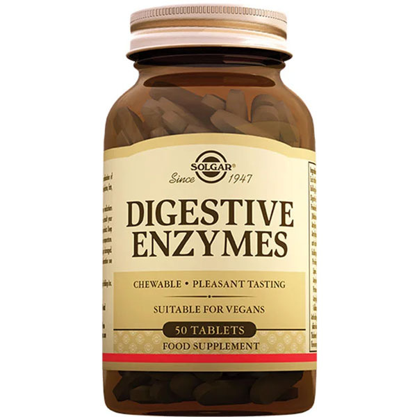 Vegan Enzimas Digestivas 50 Comp. MASTIC (Solgar)