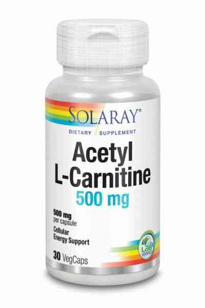 Acetyl L-Carnitina 30 Cáps. 500 Mg. (Solaray)