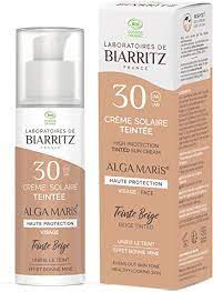 Crema Solar Facial Spf 30 Color Beige 50 Ml. (Lab. Biarritz) Antiguo Light