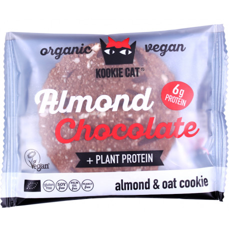 Kookie Cat Almendra Chocolate Protein Dark 50 Gr