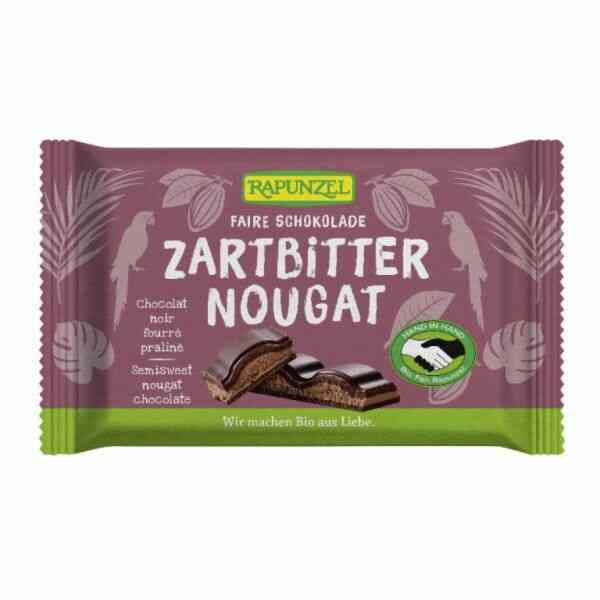 Chocolate Nugat Negro 60% 100 Grs.  (Rapunzel)