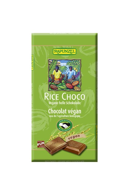 Chocolate Leche De Arroz Vegano 100 Grs.(Rapunzel)