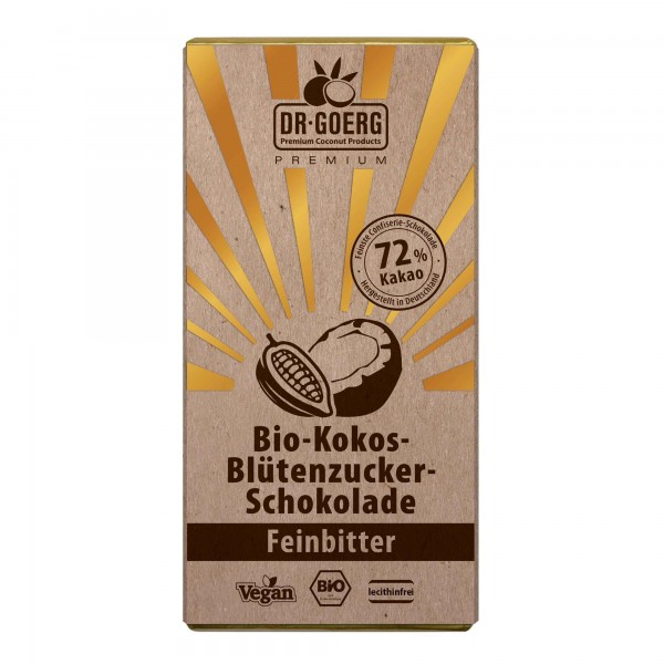 Chocolate Azucar Coco Agridulce Bio 40 Grs. (Dr. Goerg)