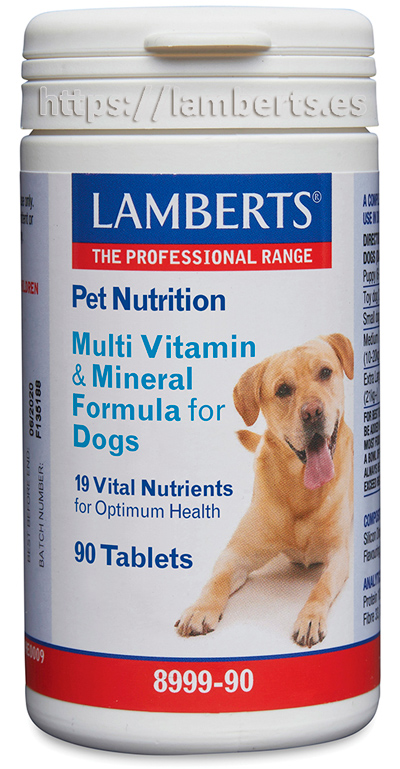 Pet Nutrition Vit. y Minerales Perros 90 Tab. (Lamberts)