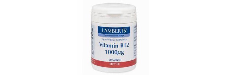 Vitamina B12 1000 Mcg. 60 Comp. (Lamberts)