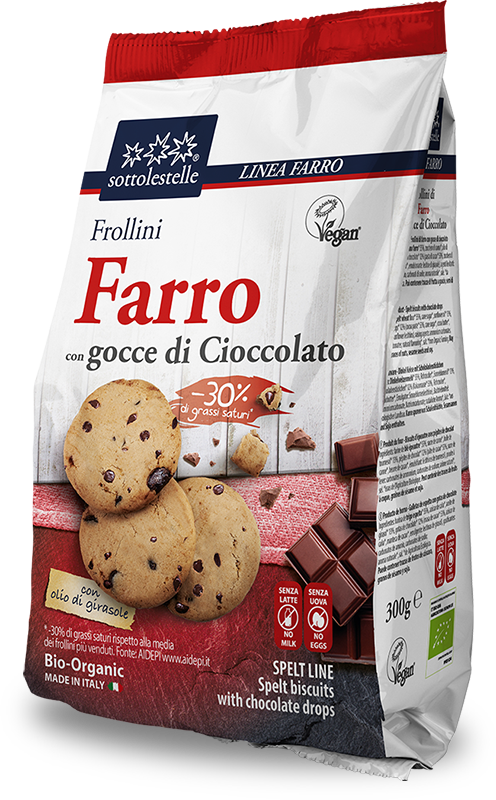 Galleta Espelta Con Viruta Chocolate 300 Grs. (Sottolestelle)