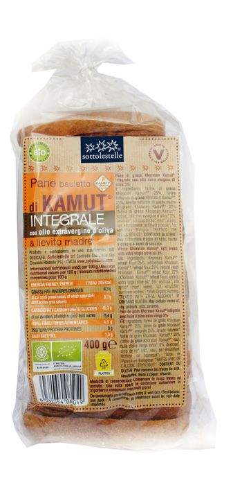 Pan De Molde Kamut Integral Bio 400 Grs. (Sottolestelle)