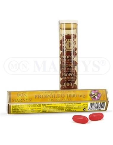 Propoleo Con Equinacea  Tubo 1000 Mg. 30 Cáps. (Marnys)