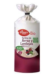 Tortitas Arroz Y Lentejas Bio 115 Grs. (El Granero)