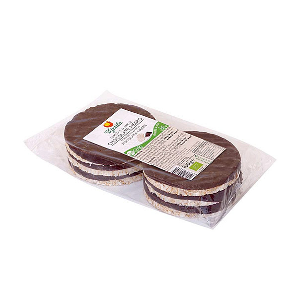 Tortitas De Arroz/Choco Negro 100 Grs. (Vegetalia)