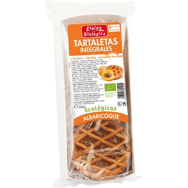 Tartaleta Espelta Albaricoque Bio 200 Grs. (Espiga Biologica)