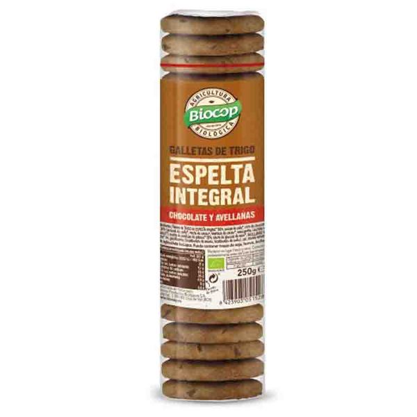 Galletas Espelta Integral Choco Y Avellana S/Palma 250 Gr (Biocop)