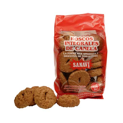 Roscos Integ. Canela Bio 400 Grs. (Sanavi)