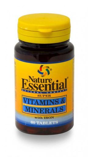 Vitaminas Y Minerales C/ Hierro 60 Comp. (Nature Essential)