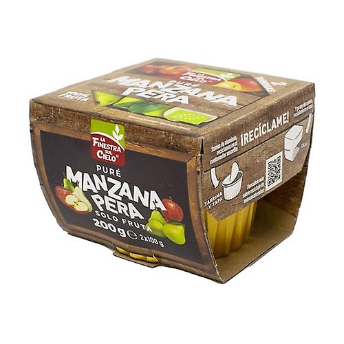Pure De Manzana Melocoton 2 X 100 Grs. (La Finestra)