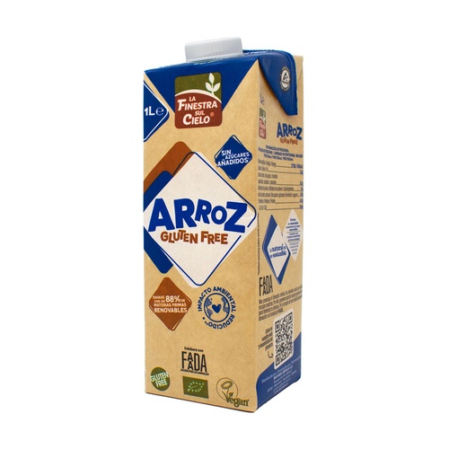 Bebida De Arroz Bio S/Gluten 1 Lt. (Finestra)