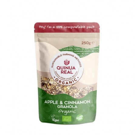 Granola De Quinoa Real Con Manzana Y Canela Sin Gluten Bio 250 Gr