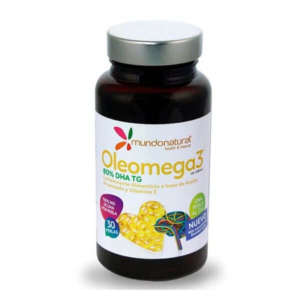 Oleomega 3 80% Dha 30 Perlas  (Mundo Natural)