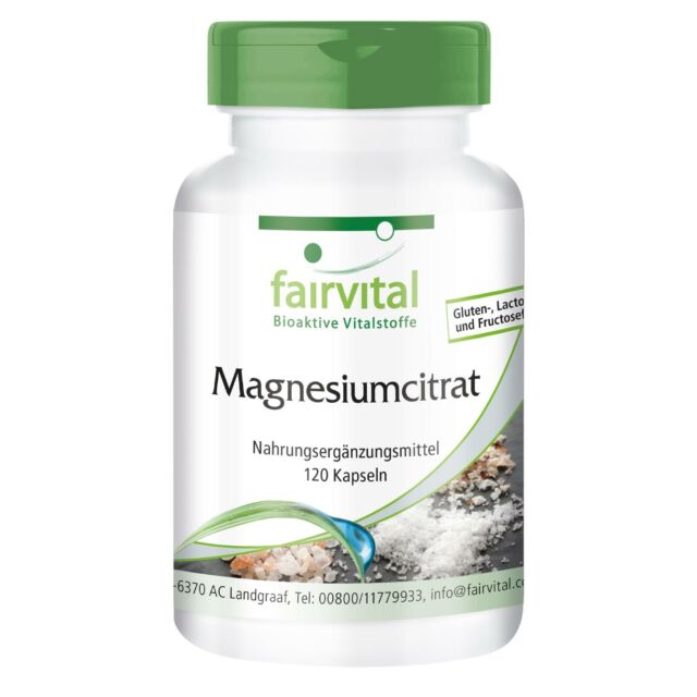 Magnesio Citrato 120 Caps. (Fairvital)