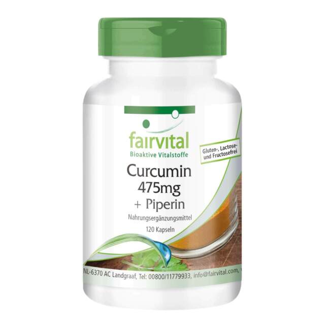 Curcuma Con Bioperine *Pimienta* 500 Mg. 120 Caps. (Fairvital)