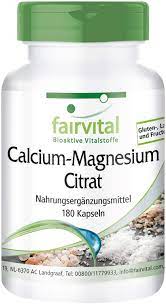 Citrato De Calcio y Magnesio 180 Tab. (Fairvital)