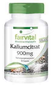 Citrato De Potasio 300 mg 90 Caps. *Kaliumcitrat* (Fairvital)