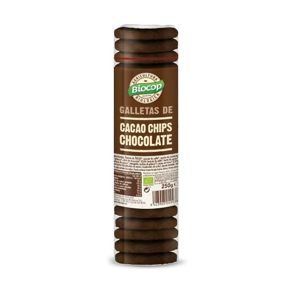 Galletas Cacao Chips Chocolate 250 gr (Biocop)