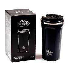 Vaso BBo Termo Acero Inox. 450 ml. Negro (Irisana)