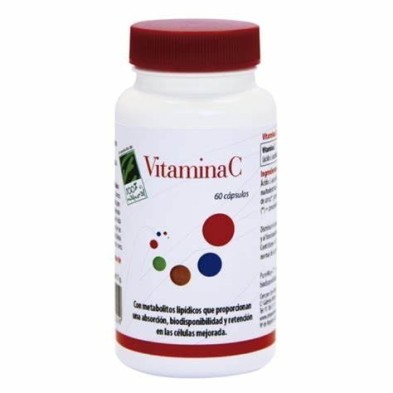 Vitamina C 60 Caps.  (100% Natural)