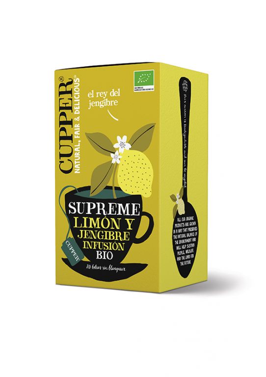 Infusion Jengibre Limon Bio 20 Bolsitas (Cupper)