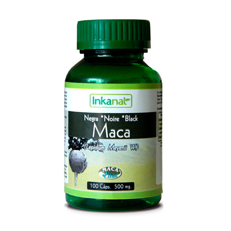 Maca Negra 100 Caps. 500 mg. (Inkanat)