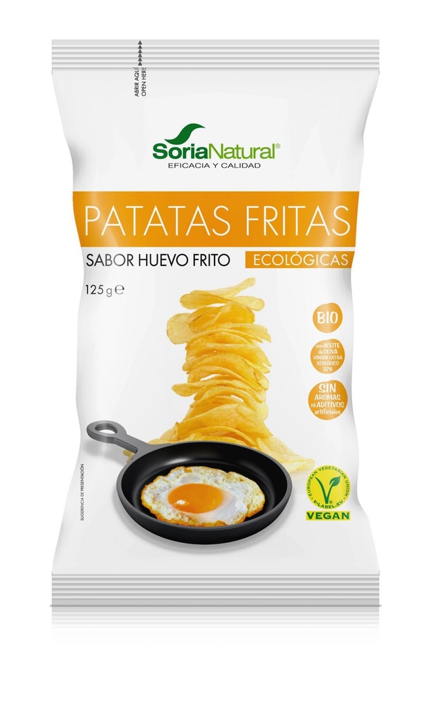 Patatas Fritas Sabor Huevo 125 Grs (Soria)
