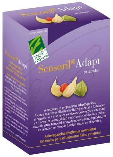 Sensoril Adapt 60 Caps. "Ashwagandha" (100% Natural)