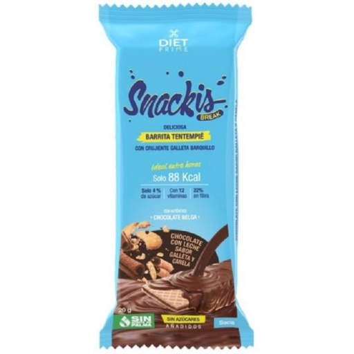 [8426494244089] Barritas Tentempiè Choco Leche y Avellana 20 Grs.  (Herbora)