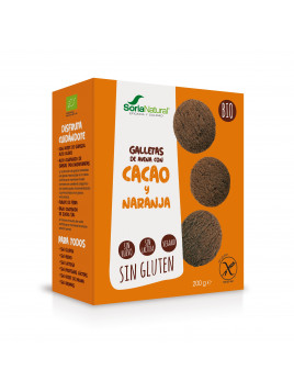 [8422947400163] Galletas Avena con Cacao y Naranja 200 gr. (Soria Natural)
