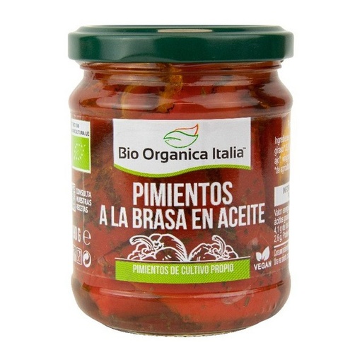 [8029689022679] Pimiento A la Brasa en Aceite 190 Gr. (Bio Organica Italia) (copia)