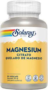[076280532579] Magnesio Citrato Quelado 200Mg. 90 Caps.  (Solaray) (copia)